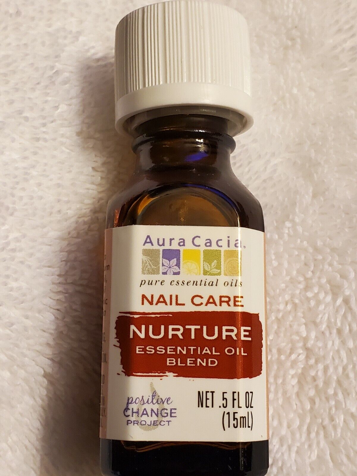 Aura Cacia Nurture Essential Oil Blend 0.5 fl. oz. (15 mL) Nail Care