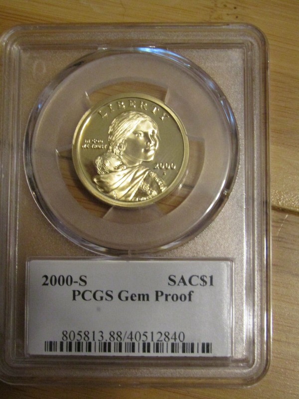 2000 S Sacagawea Dollar TD Rogers SIGNED PCGS "Gem Proof"