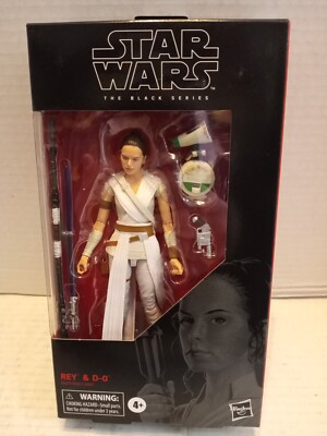6 Inch Star Wars Rey and D-0 Rise of Skywalker Black Series Action