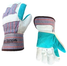 BG Gloves BGBY22 Cowhide Leather Palm Gloves with rubberized safety cuff (L)