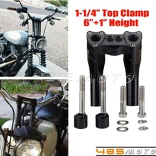 Club Style 1-1/4" Pullback Handlebar Riser For Harley Dyna Softail Sportster XL