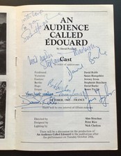 An Audience Called Edouard 1978 Playbill Signed Jeremy Irons +5 / Autographed