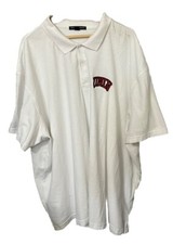 UNLV Runnin Rebels Men's Size 6XL White Embroidered Logo Polo Golf Shirt