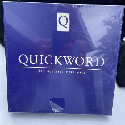 Rare Quickword The Ultimate Word Game Vintage Board Game 1989 NIB Sealed