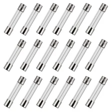 BOJACK 6x30mm 15 A 15 amp 250 V 0.24x1.18 Inch Volt F15AL250V Fast-Blow Glass...