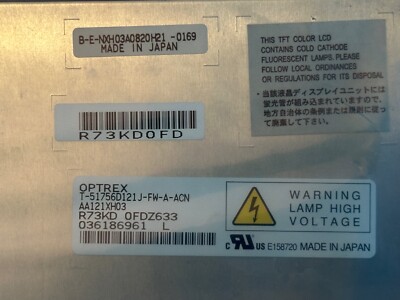 NEW 12.1'' OPTREX T-51756D121J-FW-A-ACN LCD Display Screen Panel USA SELLER