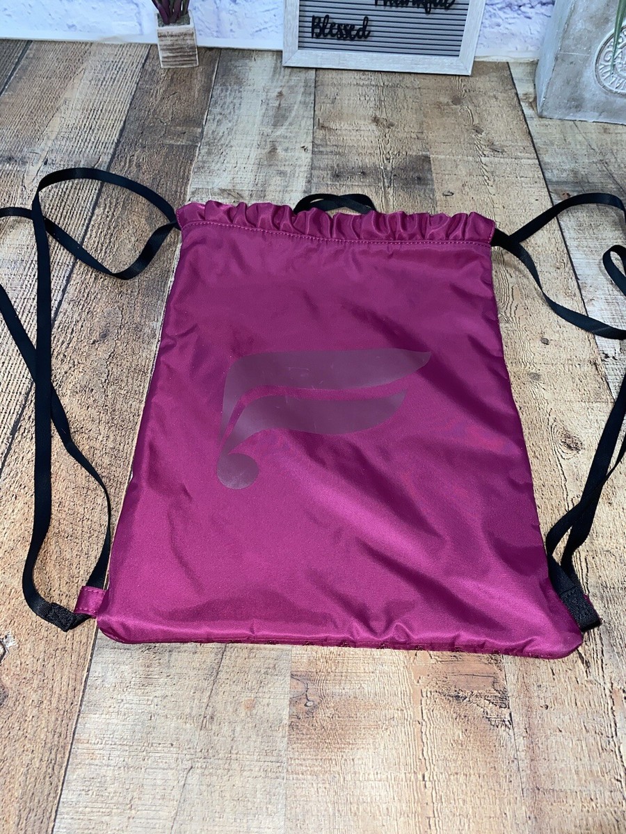 Fabletics raspberry quilted cinch Drawstring Backpack Bag | eBay display picture 2