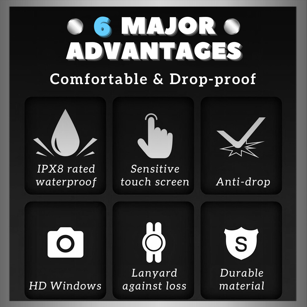 Underwater Waterproof Phone Pouch Dry Bag Float Case Cover For iPhone