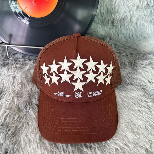 Mens Womens AM Logo Embroidered Trucker Cap MA Baseball Cap - Afbeelding 7 van 53