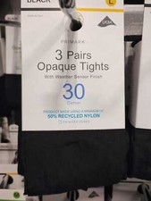 2/3Pair Womens Ladies Primark Opaque Tights  30 40 60 80 100 120 Denier S M L XL