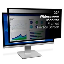 3m Pf322w9 Framed Privacy Filter For Widescreen Desktop Lcd Monitor Black -