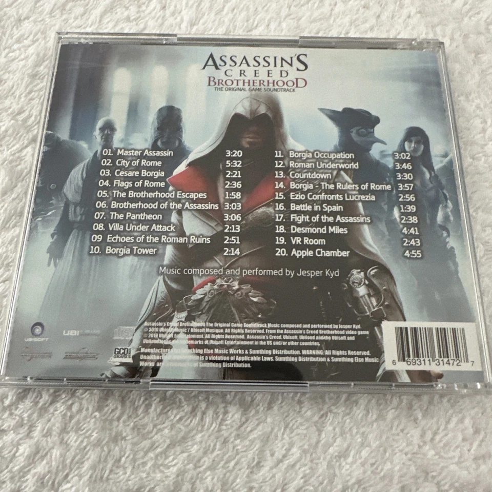 Assassin's Creed: Brotherhood by Jesper Kyd (CD, 2015) Soundtrack Foto 2 de 2
