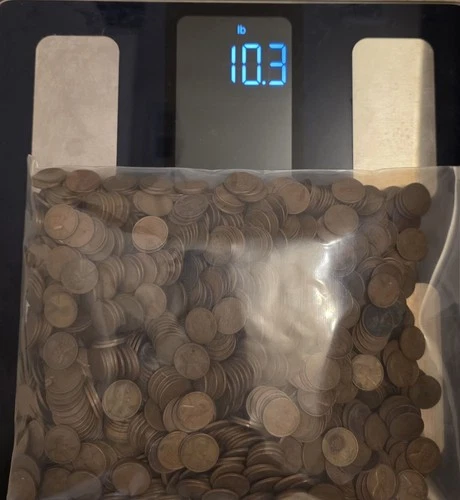 10.3 lbs Wheat Pennies Bulk Lot – Estate Find – Unsearched Lincoln Cents –