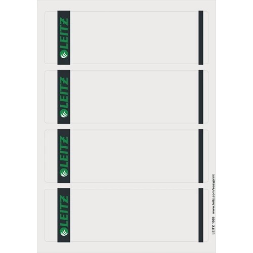 Leitz PC printable Spine Labels for standard lever arch files 16850085