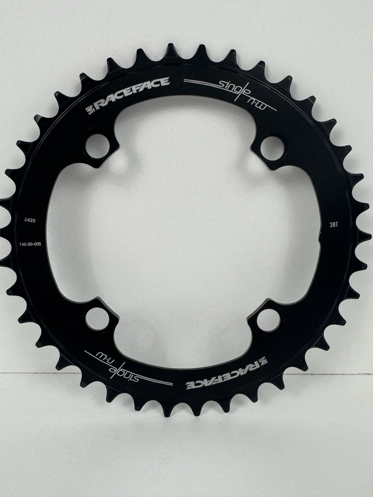 Narrow Wide Chainring - RaceFace Narrow Wide Chainring: 104mm BCD, 38t, Black -