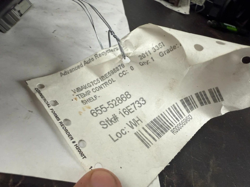 2010 - 2013 BMW 335i 328i AC Heater Climate Temperature Control Switch Unit OEM - Image 4 of 4