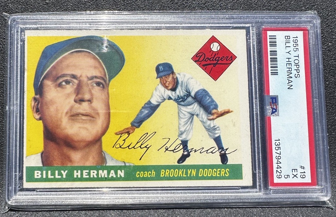 1955 Topps Billy Herman #19 PSA 5 EX
