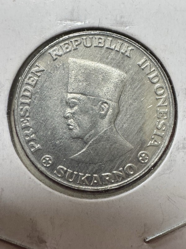 🧭 🇮🇩 INDONESIA 10 SEN 1962 SUKARNO SCARCE HIGH GRADE B91 #K301
