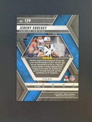2025 Mosaic Jeremy Shockey #129 Green Spectris FOTL /13 | eBay