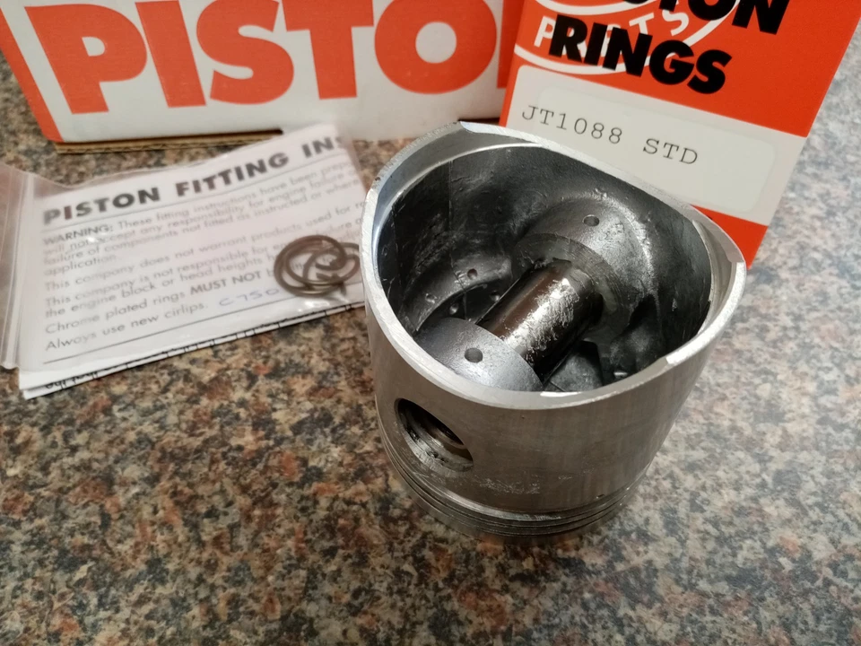 Sunbeam S7 / S8 Piston SET 487cc 1946-57 STD/020/030/040/060" - Image 4 of 4