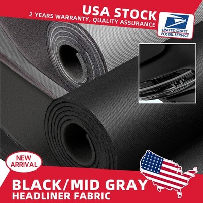 Flat Knit Fabric Headliner Material Car Roof Liner Repair Upholstery Multi Sizes
