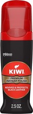 Kiwi Instant Shine  Protect Liquid Shoe Polish, 2.5 Fl Oz Pack of 1 , Black