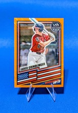 🔥Jared Grindlinger /75 Orange Wave Prizm -2026 Panini Stars & Stripes USA  #87