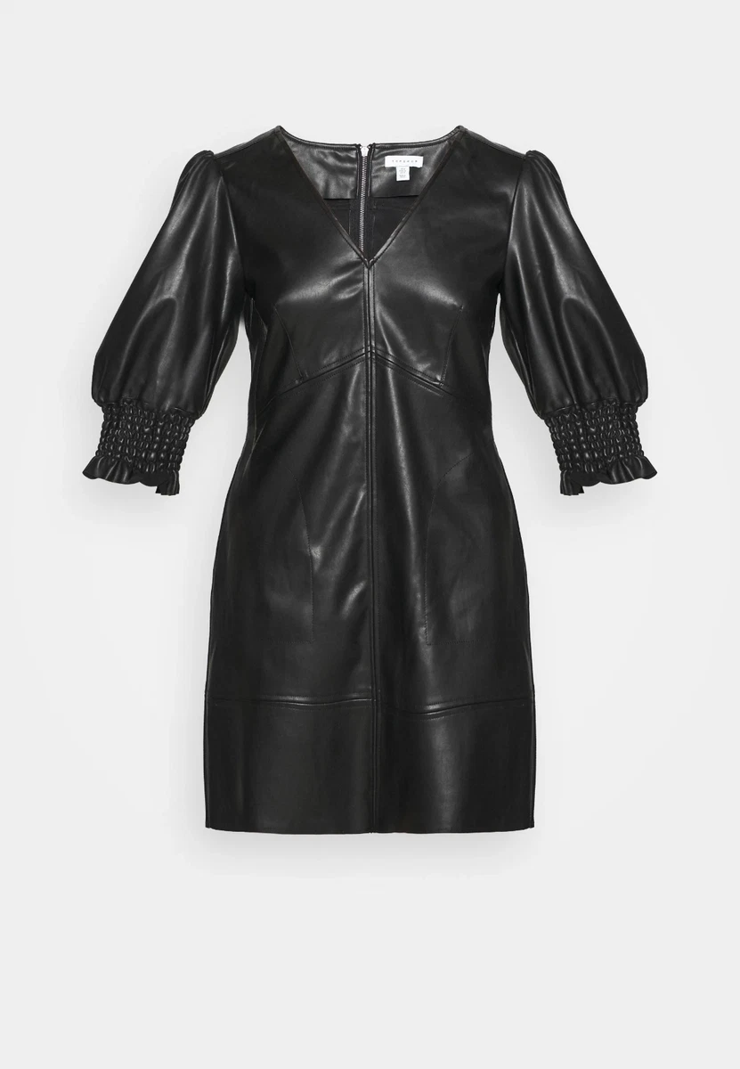 Topshop Faux Leather Short Dresses for Women for sale