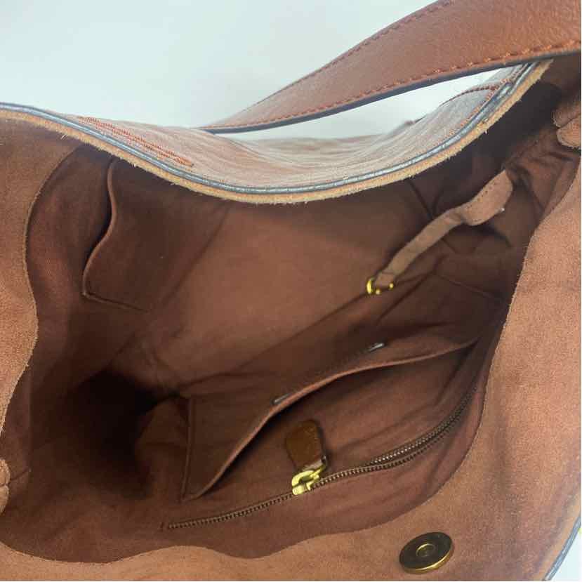 Frye Brown Leather Solid Shoulder Handbag - image 4
