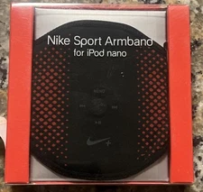 Nike Sport Armband for Apple iPod Nano 1-5 Gen Running Workout Black Red