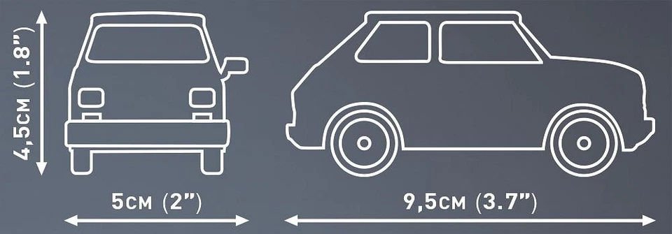 COBI, FIAT 126P giallo - Maluch - 71 pezzi, 1/35,  COB24530 - Immagine 4 di 4