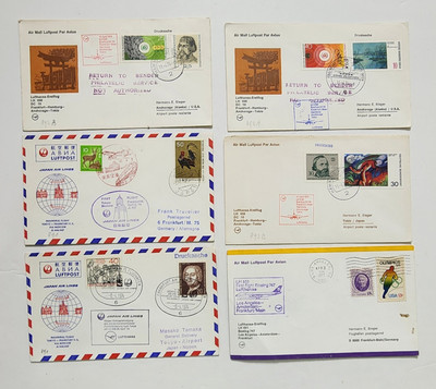 Lufthansa Airlines LOT OF ENVELOPES