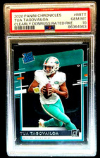 Tua Tagovailoa 2020 Chronicles Clearly Donruss Rated Rookie RC Dolphins PSA 10 !