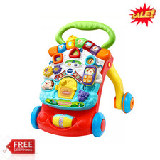 VTech Stroll  Discover Activity Walker 2-in-1 Baby Toddler Push Toy Multicolor