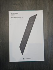 NEW Logitech Keys To Go Bluetooth Slim Keyboard for iPhone iPad Apple TV Black