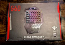 RedThunder Wireless One-Handed Gaming Keyboard, 2.4Ghz RGB Backlit Mini Gamin...