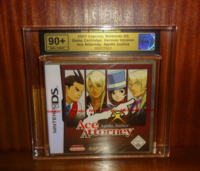 ACE ATTORNEY Apollo Justice *DS* 2007 EGS GRADING 90+ *sealed* NEU & OVP