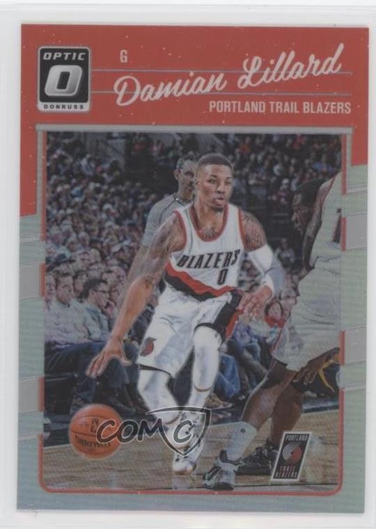 2016-17 Panini Donruss Optic Holo Silver Prizm Damian Lillard #131 4f5