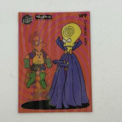 THE SIMPSONS 1994 Skybox Bongo Comics FALLOUT BOY & HYPNO HEAD Wiggle #W9