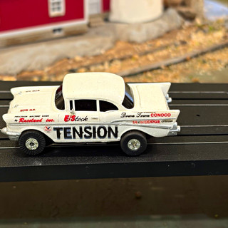 1957 Chevy TENSION Drag Car HO Slot Car Custom 3D Body #001 Aurora T Jet Runs
