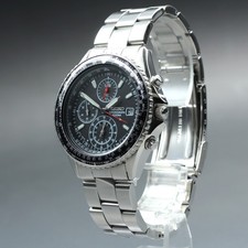 SEIKO Flightmaster 7T92-0CF0 40mm Black Dial Pilot Quartz Men Watch [Near MINT]