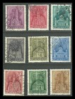 HUNGARY 1943 The Church in Hungary LOT OF 9 STAMPS USED
