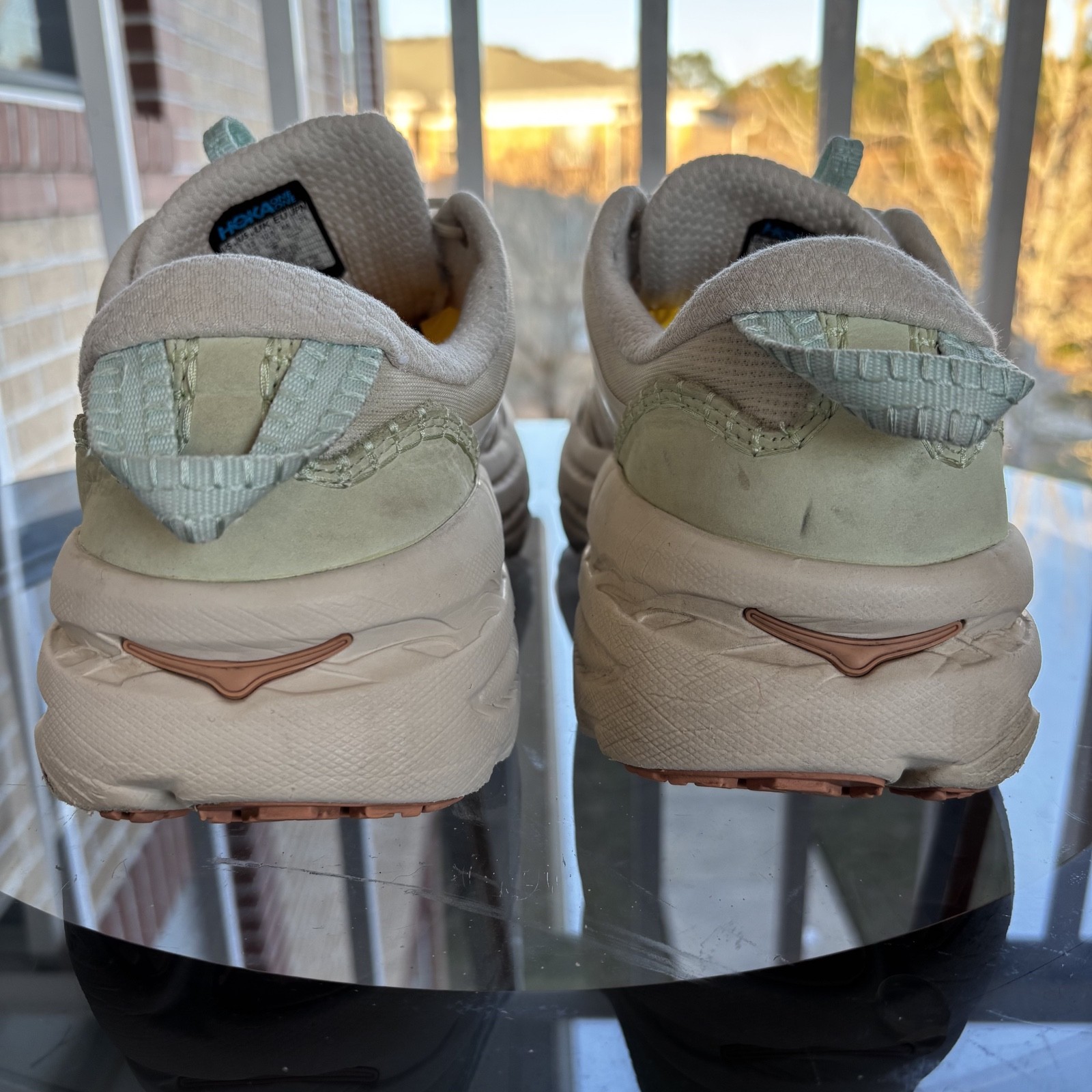 Hoka One One U Bondi B3 Shoes Mens 13 Beige Comfort Athletic  Running Sneakers thumbnail 6