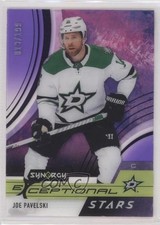 2021 Upper Deck Synergy Exceptional Stars Purple 19/199 Joe Pavelski #ES-JP 13cs