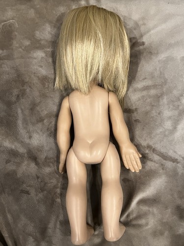 Vintage LITTLE MISS NO NAME DOLL 1965 Big Eyes Hasbro Dress No Tear Keane - Picture 10 of 13