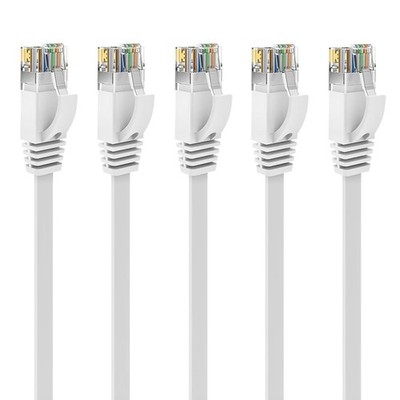 Ethernet Kabel 1m 5er Pack Cat6 High Speed Netzwerkkabel RJ45 LAN Kabel