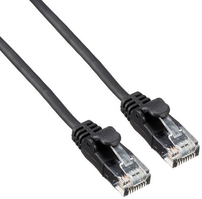 ELECOM LAN Cable Cat5e 5m with Anti-Snag Connector, Flexible, Black LD-CTY/BK5