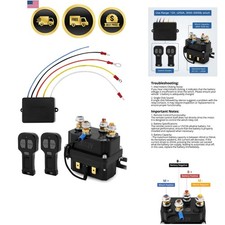 Wireless Winch Remote Control Kit 12v 250a Winch Solenoid Relay Contactor ... Wireless Winch Remote Control Kit 12v 250a Winch Solenoid Relay Contactor ...