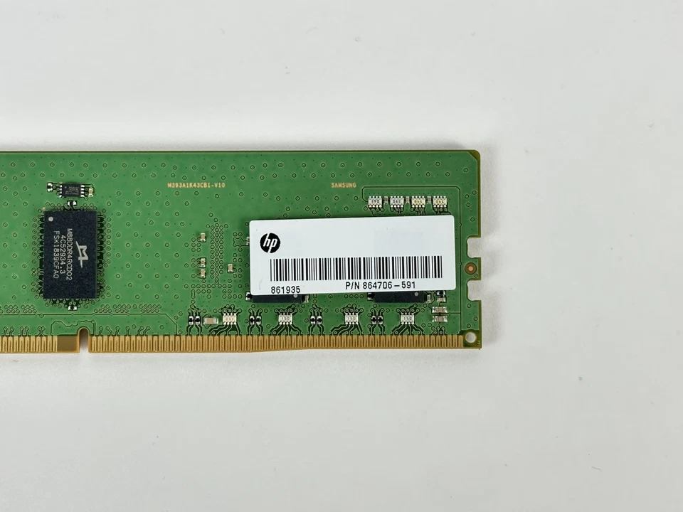 HP 1x 8GB 1Rx8 PC4-2666V-R Reg RDIMM DDR4 ECC RAM Memory 864706-591 - Image 3 of 4