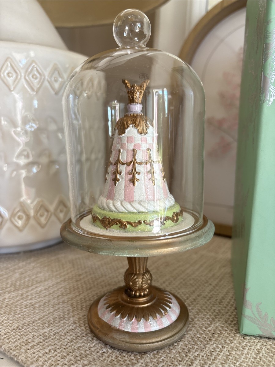 MacKenzie Childs Pastel Confections Petite Cake Cloche Easter